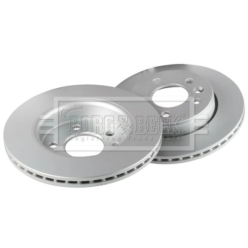 Borg & Beck 2 x Vented Rear Brake Discs BBD5509