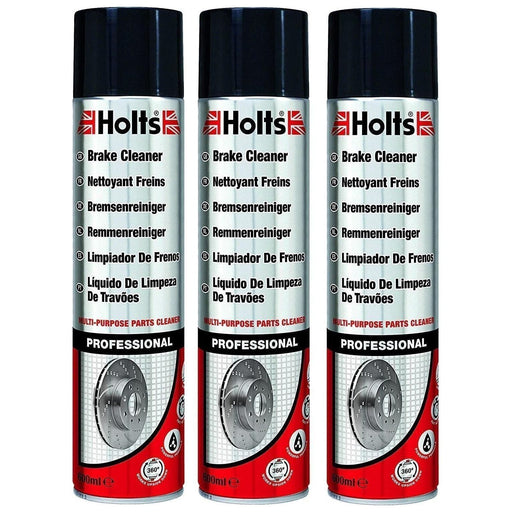 3x Holts Professional Brake & Clutch Cleaner Spray Grime Degreaser Remover 600ml Holts  - Town Parts