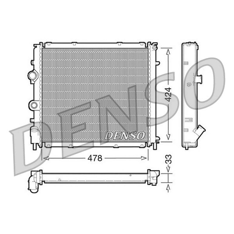 Denso Engine Radiator DRM23030