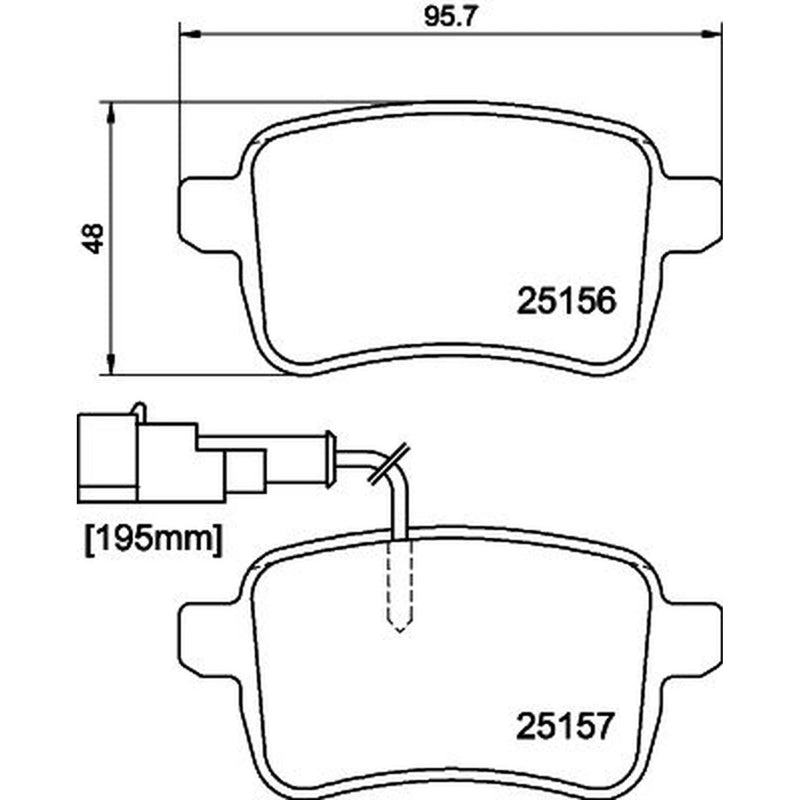 DON Rear Brake Pad Set PCP1518