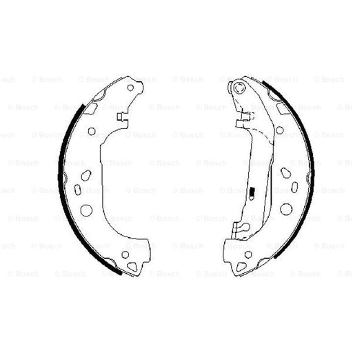 Genuine Bosch Brake Shoe Bs887 Fits Ford Transit Connect Tdci - 1.8 - 02-13 0986 Bosch  - Town Parts