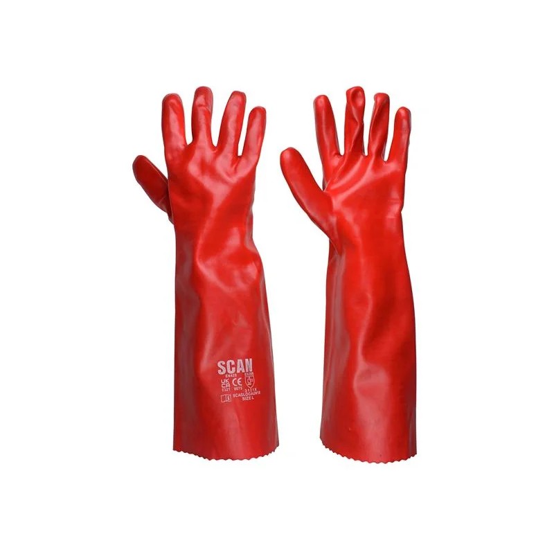 Scan PVC Gauntlet 45cm (18in) - L (Size 9) - 5004-45