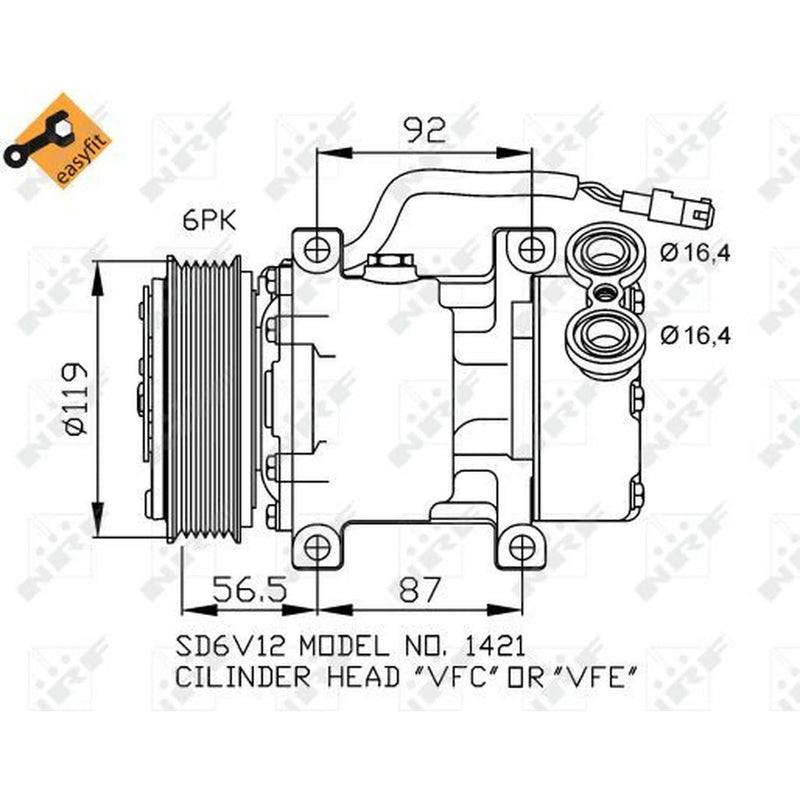 NRF Air Conditioning Compressor 32244