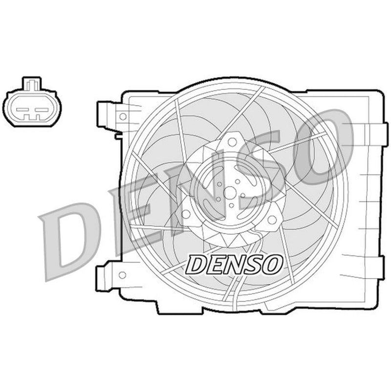 Denso Engine Cooling Fan DER20015