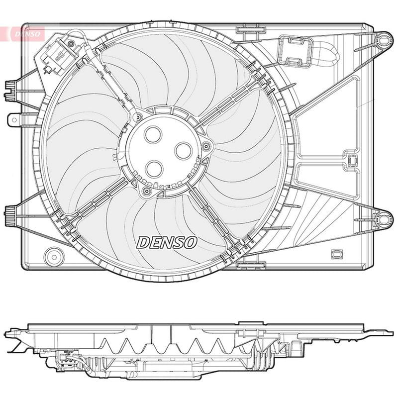 Denso Engine Cooling Fan DER15006