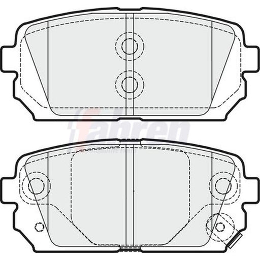 Fahren Rear Brake Pad Set FBP3235