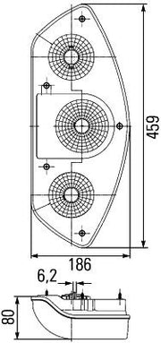 Hella 2SD 343 440-017 Tail Light Assembly