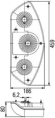 Hella 2SD 343 440-047 Tail Light Assembly
