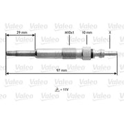 Valeo Diesel Engine Glow Plug 345136