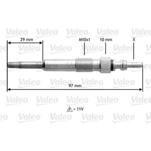 Valeo Diesel Engine Glow Plug 345136
