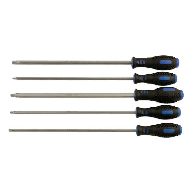 Laser Tools Extra Long Spline Screwdriver Set 5pc - PL