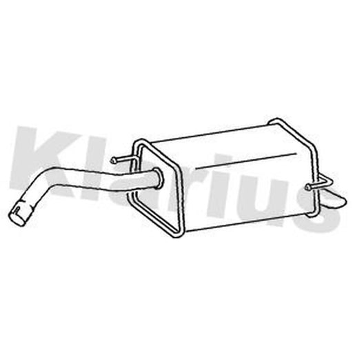Klarius Box With Tail Pipe Rear DN647G