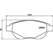 DON Front Brake Pad Set PCP2137