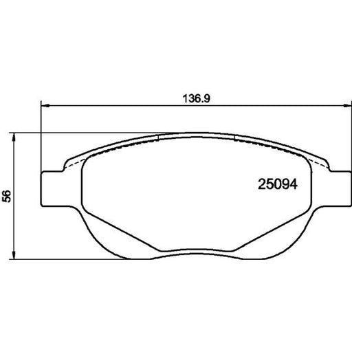 Mintex Front Brake Pad Set MDB3105