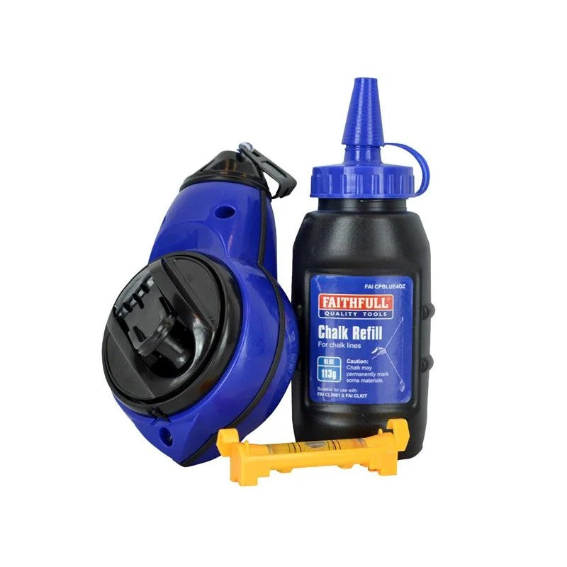 Faithfull Rapid Chalk Line Kit 30m - FAICLKIT