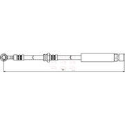 Apec Brake Hydraulic Hose Line Front Left HOS3823