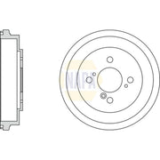 NAPA Brake Drum Assembly Rear NDR1023