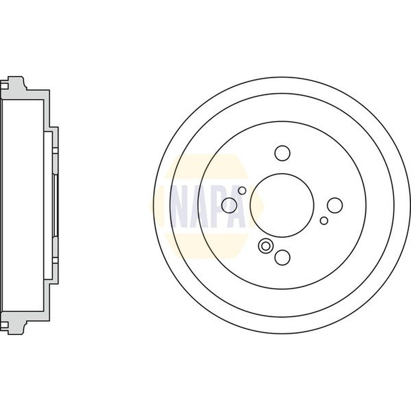 NAPA Brake Drum Assembly Rear NDR1023