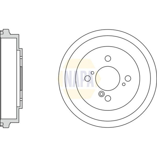 NAPA Brake Drum Assembly Rear NDR1023