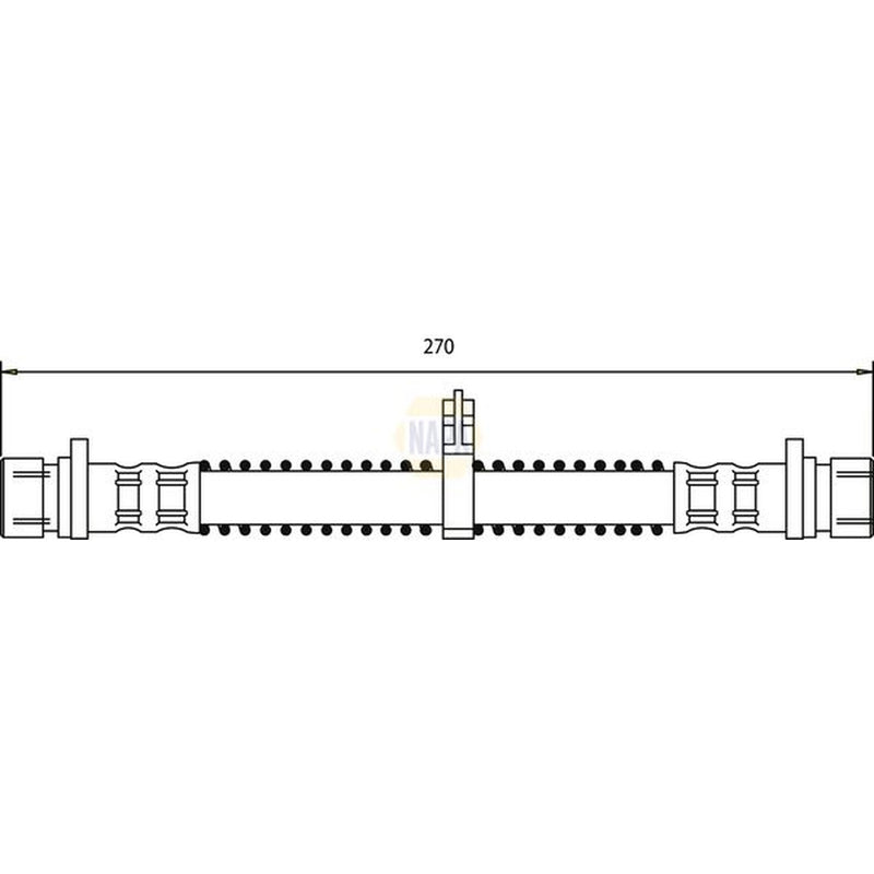 NAPA Brake Hydraulic Hose Line Rear NBH1032