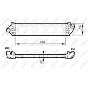 NRF Intercooler (Charge Air Cooler) 30515