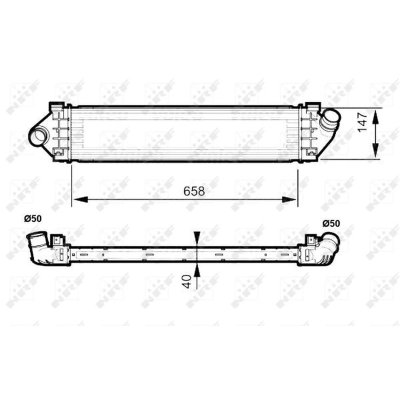 NRF Intercooler (Charge Air Cooler) 30515