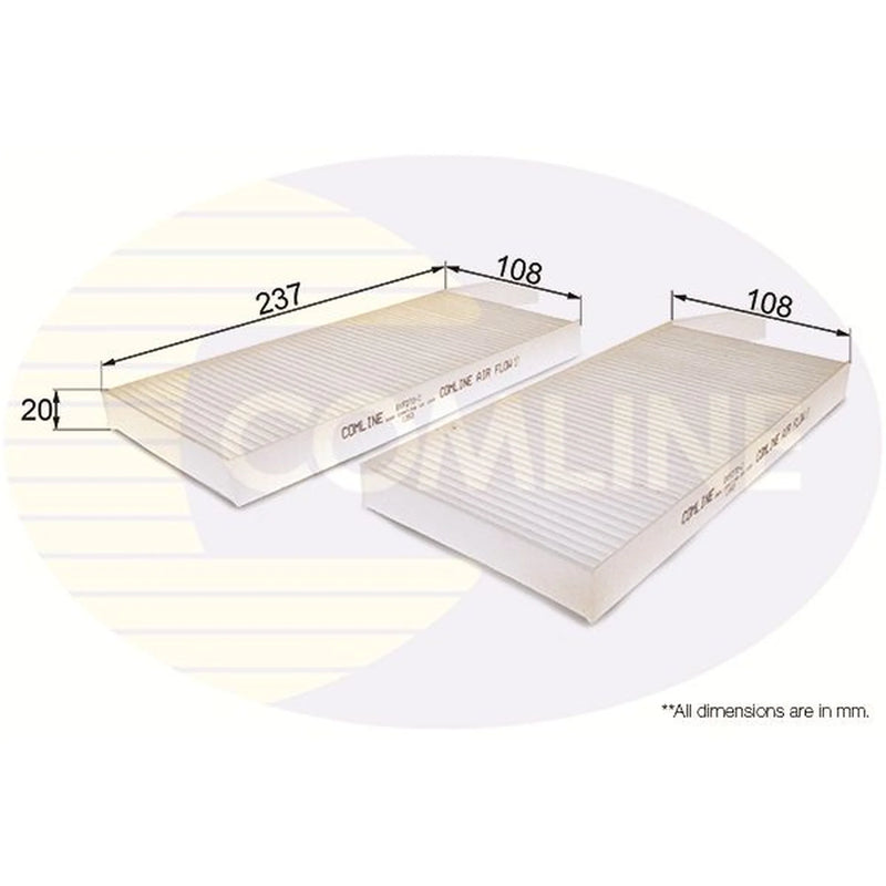 Comline Cabin Air Filter (Pollen Filter) EKF270-2