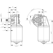 Bosch Front/Rear Wiper Motor Front 0 986 337 411
