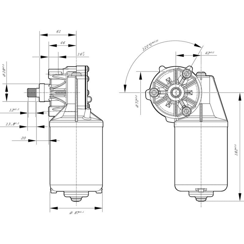 Bosch Front/Rear Wiper Motor Front 0 986 337 409