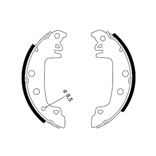 Mintex Brake Shoe Set Axle Kit MFR160