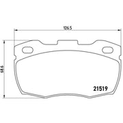 Brembo Front Brake Pad Set P44015