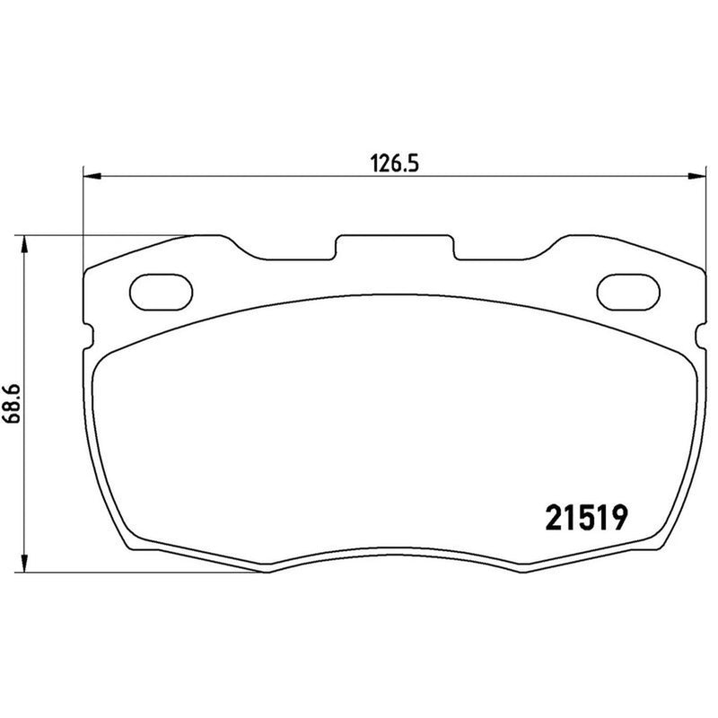 Brembo Front Brake Pad Set P44015