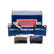 Borg & Beck 4 x Rear Brake Pad Set BBP1421