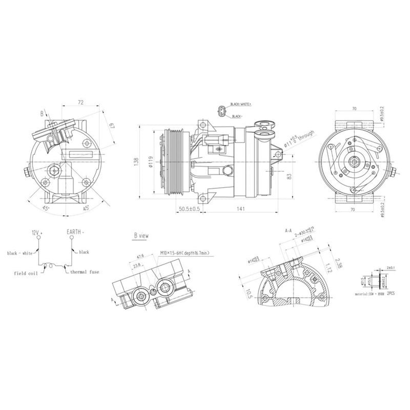 Hella Air Conditioning Compressor 8FK 366 200-591