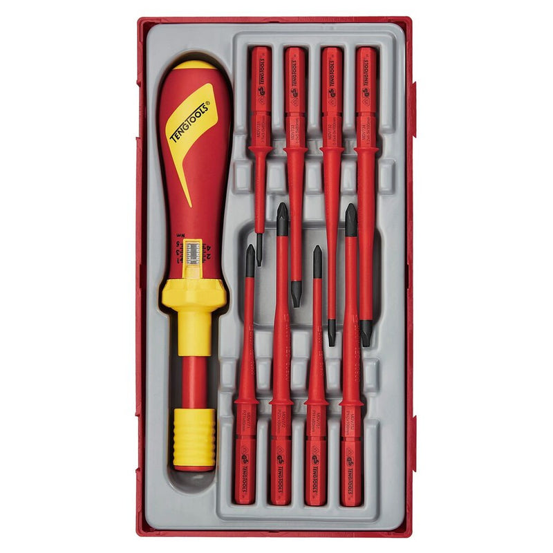 Teng Tools Insulated Torque Screwdriver Set TT1 9 Pieces