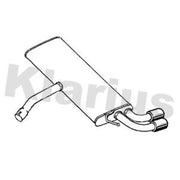 Klarius Box With Tail Pipe Rear VW951L