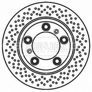 Borg & Beck 2 x / Rear Brake Discs BBD5836S