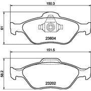 Mintex Front Brake Pad Set MDB2314
