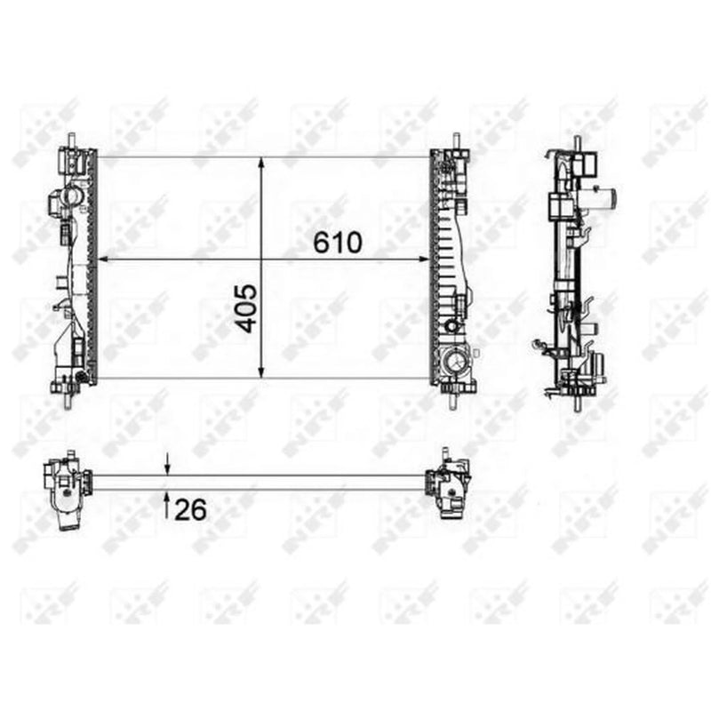NRF Engine Radiator 58492