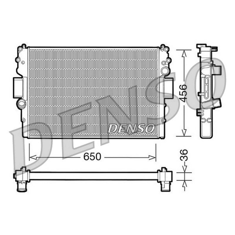 Denso Engine Radiator DRM12007
