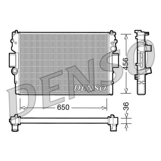 Denso Engine Radiator DRM12007
