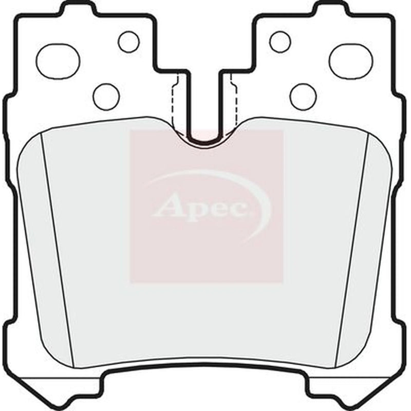 Apec Rear Brake Pad Set PAD1623