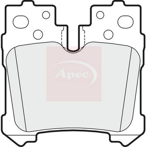 Apec Rear Brake Pad Set PAD1623