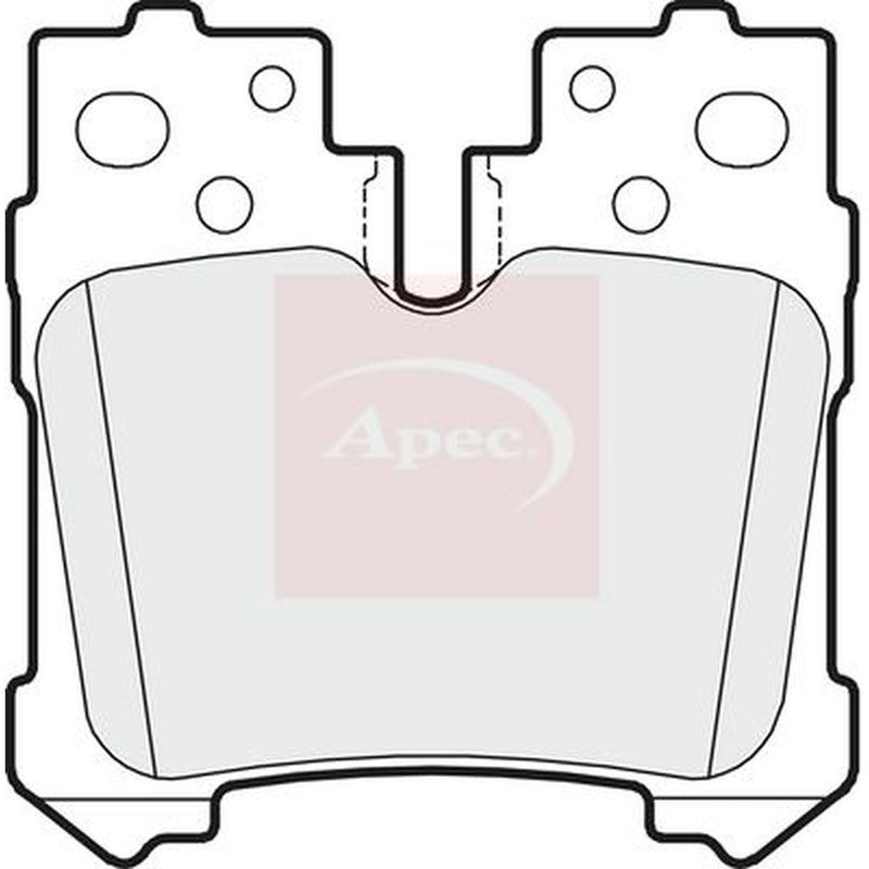 Apec Rear Brake Pad Set PAD1623