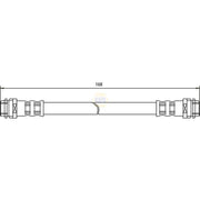 NAPA Brake Hydraulic Hose Line Rear NBH1023