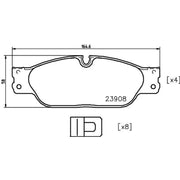 DON Front Brake Pad Set PCP2141