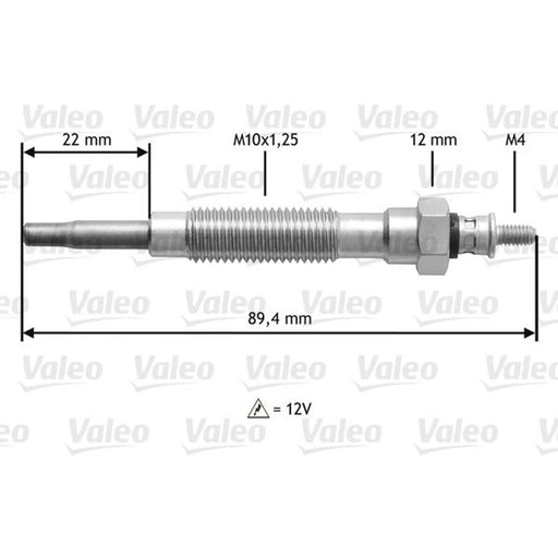 Valeo Diesel Engine Glow Plug 345149