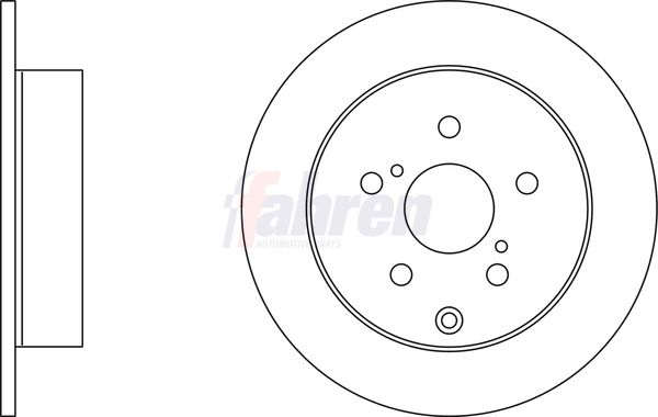 Fahren Brake Disc Set Solid