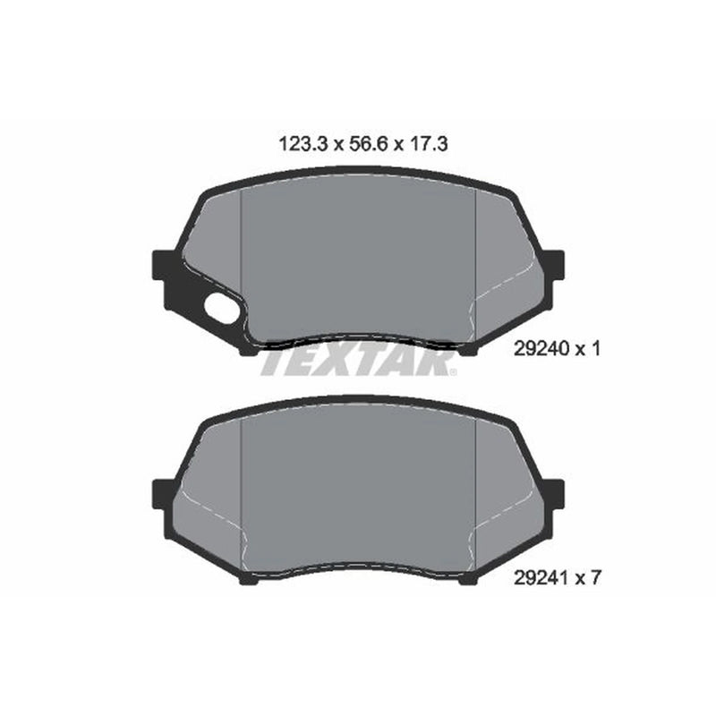 Textar Rear Brake Pad Set 2924001