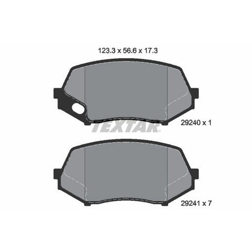 Textar Rear Brake Pad Set 2924001